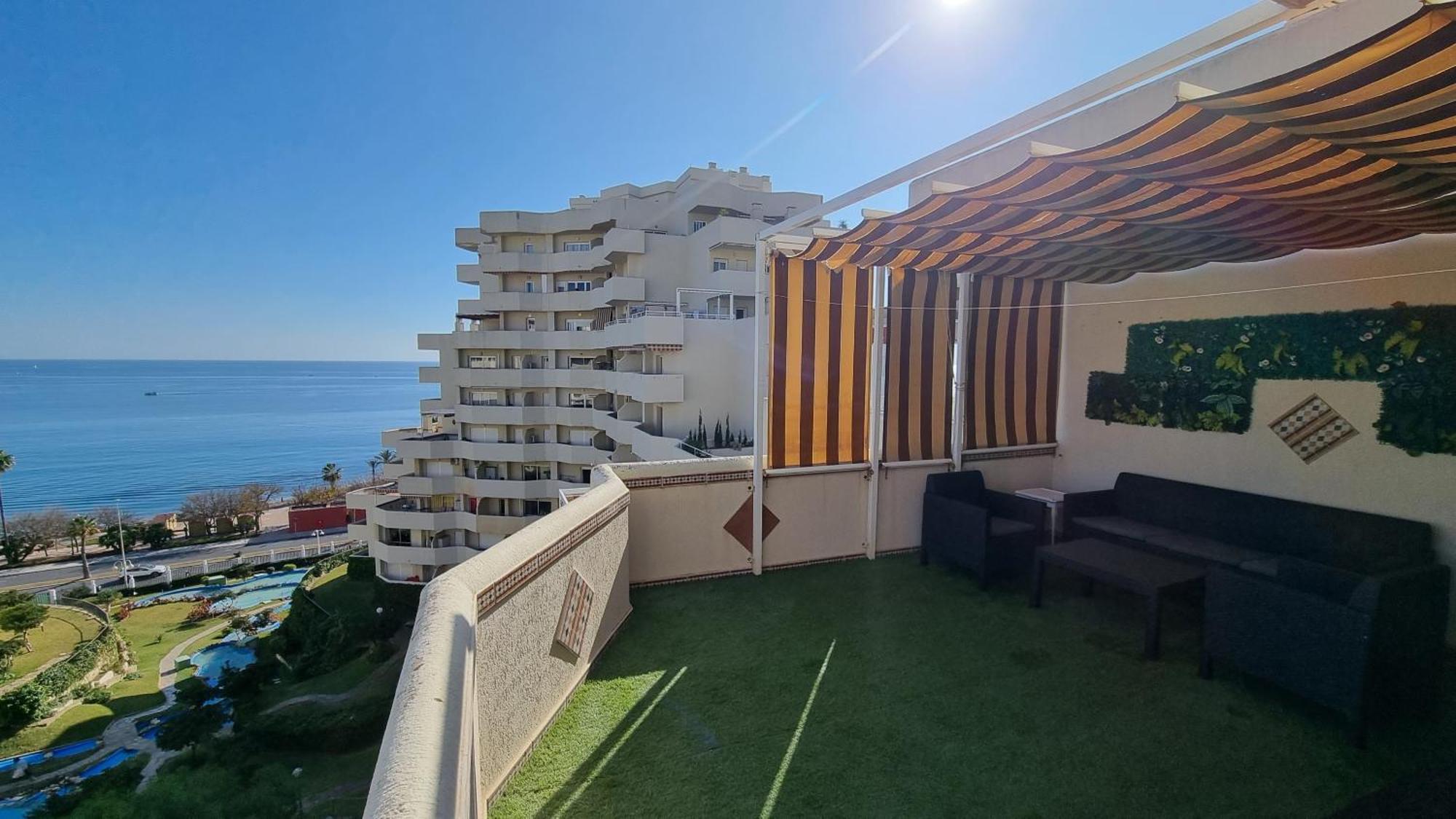 Benalbeach. Espectacular Terraza, Vistas Al Mar. Benalmádena Buitenkant foto