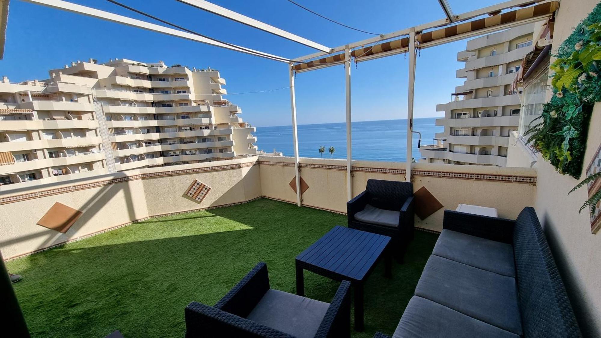 Benalbeach. Espectacular Terraza, Vistas Al Mar. Benalmádena Buitenkant foto